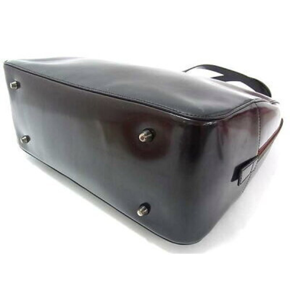 PRADA Handbag Bordeaux Purple Black Patent Leather - Picture 5 of 6